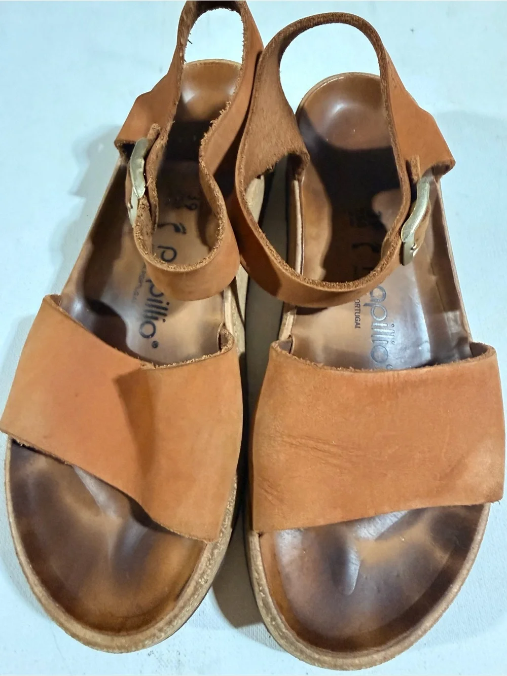 Papillio Leather Insole with Blue Logo